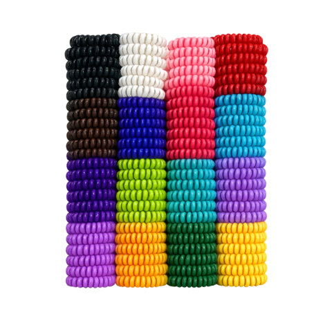 Резинки для волос НАБОР 100 шт., 3,5 см, пружинки, яркие цвета, MONTE VITA (МОНТЕ ВИТА), 458875 - фото 2