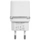 Зарядное устройство сетевое HOCO 12 Вт, 2.4 А, 2 х USB, кабель Type-C, 1 м, белый