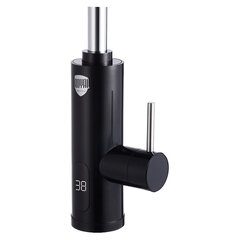 Водонагреватель проточный электрический ROYAL THERMO QuickTap, 3,3 кВт, 1,48 л/м, кран, черный