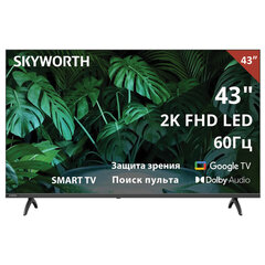 Телевизор SKYWORTH 43E55G, 43" (108 см), 1920x1080, Full HD, 16:9, Google TV, Wi-Fi, черный