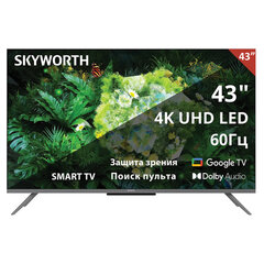 Телевизор SKYWORTH 43G66G, 43" (108 см), 3840x2160, 4K, 16:9, Google TV, Wi-Fi, черный
