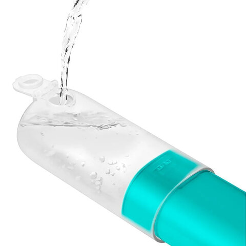 Ирригатор для полости рта KITFORT КТ-2988, портативный, емкость резервуара 0,12 л, 2 насадки, бирюзовый - фото 4