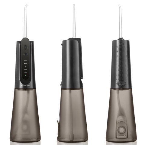 Ирригатор для полости рта REVYLINE RL 670, емкость резервуара 0,27 л, 2 насадки, черный, 9102 - фото 2