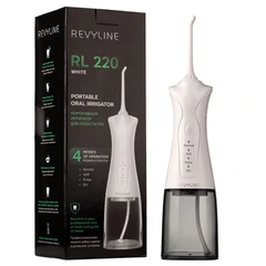 Ирригатор для полости рта REVYLINE RL 220, емкость резервуара 0,3 л, 2 насадки, белый
