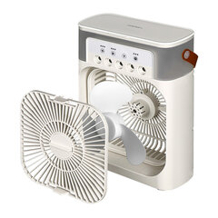 Вентилятор 2 в 1 настольный CENTEK CT-5085, увлажнение, USB-питание, 3 режима, таймер, 10 Вт, белый