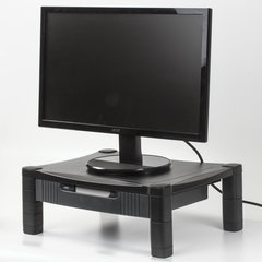 Подставка для принтера или монитора BRAUBERG, с 1 полкой и 1 ящиком, 430&times;340&times;164 мм, 510189