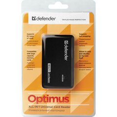 Картридер DEFENDER OPTIMUS USB 2.0, порты SD/<wbr/>MMC, TF, M2, MC, CF, XD, 83501
