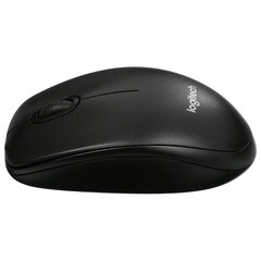 Мышь проводная LOGITECH B100, USB, 2 кнопки + 1 колесо-кнопка, оптическая, черная