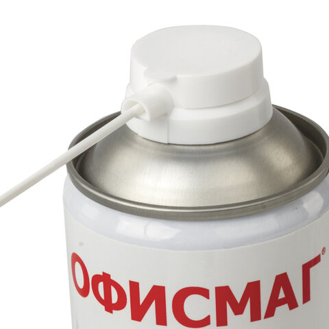 Баллон со сжатым воздухом ОФИСМАГ ДЛЯ ОЧИСТКИ ТЕХНИКИ, 520 мл, 511694 - фото 2