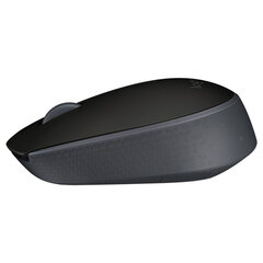 Мышь беспроводная LOGITECH M171, 2 кнопки + 1 колесо-кнопка, оптическая, черная