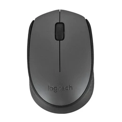 Мышь беспроводная LOGITECH M170, 2 кнопки + 1 колесо-кнопка, оптическая, черная