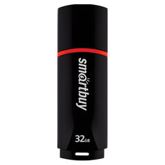 Флеш-диск 32 GB, SMARTBUY Crown, USB 2.0, черный, SB32GBCRW-K