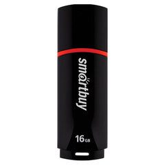 Флеш-диск 16 GB, SMARTBUY Crown, USB 2.0, черный, SB16GBCRW-K