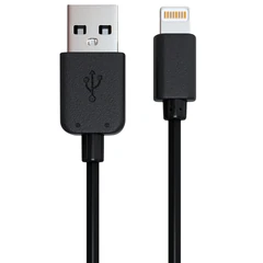 Кабель USB 2.0 – Lightning, 1 м, RED LINE, для подключения портативных устройств, черный