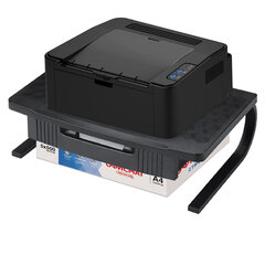 Подставка для оргтехники BRAUBERG, 1 отделение, 460&times;300&times;145 мм, металлическое основание, черная, 512667