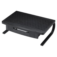 Подставка для оргтехники BRAUBERG, 1 отделение, 460&times;300&times;145 мм, металлическое основание, черная, 512667