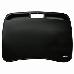 Подставка-столик с мягкими подушками, для ноутбука и творчества BRAUBERG, 480&times;335 мм, черный, 512668