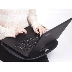 Подставка-столик с мягкими подушками, для ноутбука и творчества BRAUBERG, 430&times;330 мм, черный, 512669