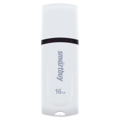 Флеш-диск 16 GB, SMARTBUY Paean, USB 2.0, белый, SB16GBPN-W