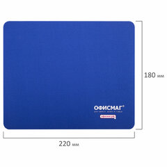 Коврик для мыши ОФИСМАГ, резина+ткань, 220&times;180&times;3 мм, 512812