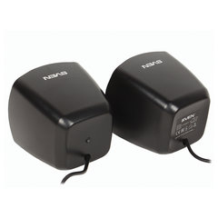 Колонки компьютерные SVEN 120, 2.0, 2&times;2,5 Вт, пластик, черные, SV-013493