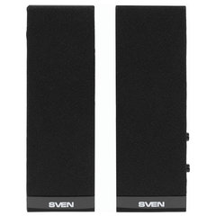 Колонки компьютерные SVEN 230, 2.0, 2&times;2 Вт, пластик, черные, SV-0110230BK