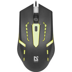 Мышь проводная DEFENDER Flash MB-600L, 800-1200 dpi, 4 кнопки + 1 колесо-кнопка, оптическая, черная