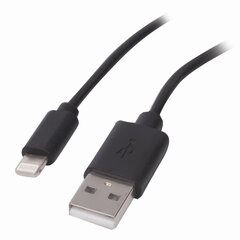 Кабель USB 2.0 – Lightning, 1 м, SONNEN, медь, для передачи данных и зарядки, черный, 513116