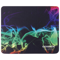 Коврик для мыши SONNEN &laquo;SMOKE&raquo;, резина + ткань, 220&times;180&times;3 мм, 513289