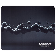 Коврик для мыши SONNEN &laquo;DROPS&raquo;, резина + ткань, 220&times;180&times;3 мм, 513290