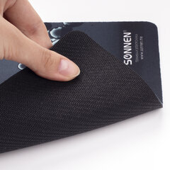 Коврик для мыши SONNEN &laquo;DROPS&raquo;, резина + ткань, 220&times;180&times;3 мм, 513290