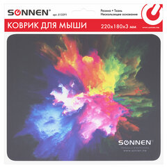 Коврик для мыши SONNEN &laquo;EXPLOSIVE&raquo;, резина + ткань, 220&times;180&times;3 мм, 513291