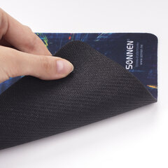 Коврик для мыши SONNEN &laquo;SINGULARITY&raquo;, резина + ткань, 220&times;180&times;3 мм, 513293