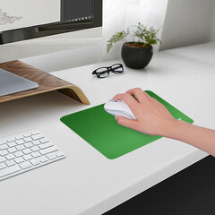 Коврик для мыши SONNEN &laquo;GREEN&raquo;, резина + ткань, 220&times;180&times;3 мм, 513305