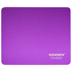 Коврик для мыши SONNEN &laquo;PURPLE&raquo;, резина + ткань, 220&times;180&times;3 мм, 513307