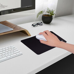 Коврик для мыши SONNEN &laquo;BLACK&raquo;, резина + ткань, 220&times;180&times;3 мм, 513309