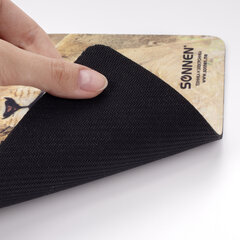 Коврик для мыши SONNEN &laquo;LIONS&raquo;, резина + ткань, 220&times;180&times;3 мм, 513310