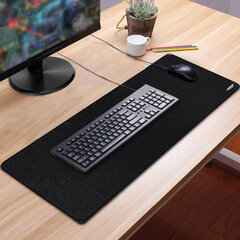 Коврик для мыши и клавиатуры большой SONNEN &laquo;WIDE RANGE&raquo;, резина + ткань, 870&times;350&times;4 мм, чёрный, 513315