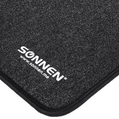Коврик для мыши и клавиатуры большой SONNEN &laquo;WIDE RANGE&raquo;, резина + ткань, 870&times;350&times;4 мм, чёрный, 513315