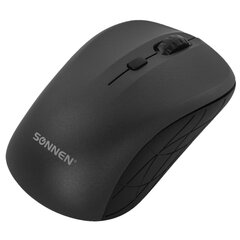 Мышь беспроводная SONNEN V-111, USB, 800/<wbr/>1200/<wbr/>1600 dpi, 4 кнопки, оптическая, черная, 513518
