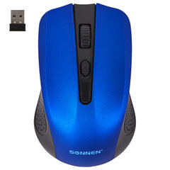 Мышь беспроводная SONNEN V99, USB, 1000/<wbr/>1200/<wbr/>1600 dpi, 4 кнопки, оптическая, синяя, 513530