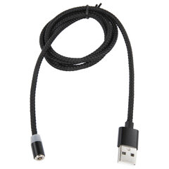 Кабель магнитный для зарядки 3 в 1 USB 2.0-Micro USB/<wbr/>Type-C/<wbr/>Ligtning, 1 м, SONNEN, черный, 513561