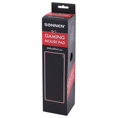 Коврик компьютерный для мыши и клавиатуры большой SONNEN &laquo;BLACK TITAN XL&raquo;, 800&times;300&times;3 мм, черный, 513615