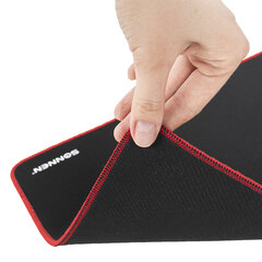 Коврик компьютерный для мыши большой SONNEN &laquo;CYBER OUTLAW&raquo;, ткань + резина, 400&times;355&times;3 мм, 513616