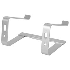 Подставка для ноутбука алюминиевая, нескользящая, 295&times;255 мм, BRAUBERG SOLID, 513618