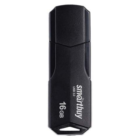 Флеш-диск 16GB SMARTBUY Clue USB 2.0, черный, SB16GBCLU-K