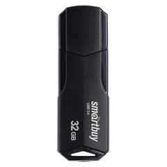 Флеш-диск 32GB SMARTBUY Clue USB 2.0, черный, SB32GBCLU-K
