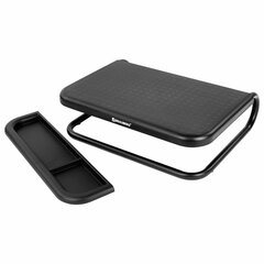 Подставка для монитора, ноутбука 380&times;295&times;110 мм, металлическое основание, черная, BRAUBERG, 513790