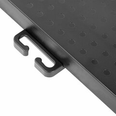 Подставка для монитора, ноутбука 380&times;295&times;110 мм, металлическое основание, черная, BRAUBERG, 513790