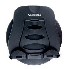 Подставка для ноутбука, планшета 220&times;210&times;165 мм, вращающаяся, черная, BRAUBERG, 513794